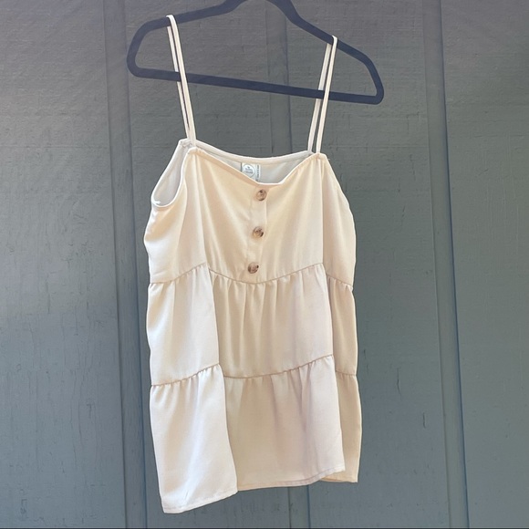 NWOT Paper Crane Tiered Babydoll Tank Top - Small - Picture 5 of 10